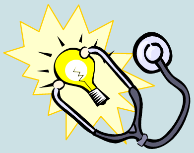 Healthcare Innovation Healthcare Innovation shows a stethoscope on a lightbulb
